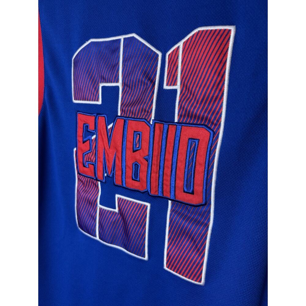 Joel Embiid 76ers NBA Basketball Alternate Jersey Blue Men M Steezoween